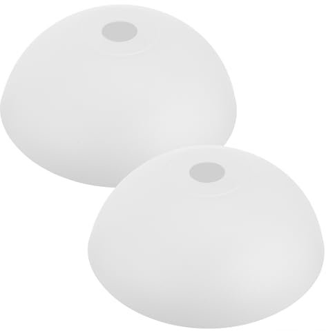 2pcs Plastic Lampshade Acrylic Dome Lampshade for Decorative Lighting Decorative Lamp Shade Pendant Light Fan Lamp Shades for Table Lamps Torchiere Jour Cake White Small Household