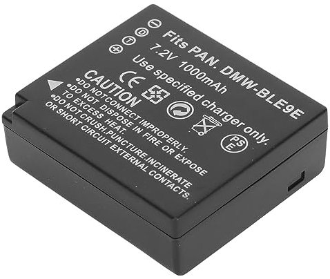 DMW BLE9E Batterie de Remplacement de Caméra 1000 MAh 7.2 V Batterie Lithium-ION pour GX85 GX7 GX9 GF3 GF6 pour Leica LX100M2 BLE9E