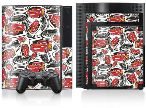 Skin kompatibel mit Sony Playstation 3 Folie Sticker Cars Disney Pixar Lightning McQueen 95