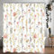 Lerores Tenda da doccia 200 x 200 cm, fiore rosa, orlo zavorrato, tessuto antimuffa, impermeabile, lavabile, in poliestere, per bagno, vasca da bagno, con 12 anelli per tenda da doccia