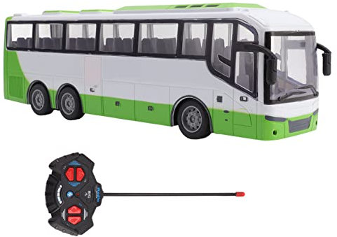 Srliya 1/30 Fernbedienungsbus-Modell, Elektrische Drahtlose Simulation, Großes RC-Bus-Spielzeug mit Fernbedienung, Fernbedienungsbus, RC-Bus-Modell, Fernbedienungsbus (Weiß Grün)