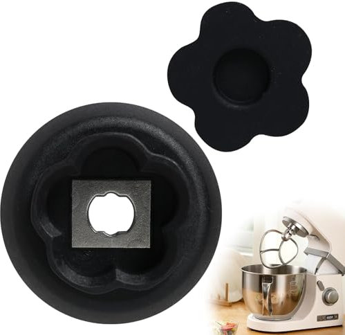 Guide/Clutch Axle for Monsieur Cuisine Connect & Monsieur Cuisine Smart, Kupplungsführungsgetriebe, Robuste Zahnkupplungsführung, Inklusive Gummiverkleidung, Metallschaft – Verbesserte Haltbarkeit