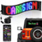 LED Augen füR LKW und Auto, 9.2 x 37.4 cm Devil Eyes Programmierbar ZubehöR, LED Display Namensschild Leuchtschild Neon Sign, Bluetooth Teufelsaugen Matrix Panel, USB 5V