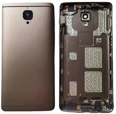 Kompatible hintere Metallrückabdeckung für OnePlus 3T - Akku-Türgehäuse Ersatzteil (Grau)