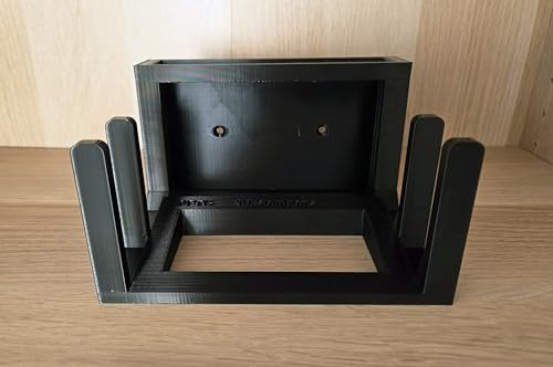 Wandhalter passend für den Telekom Router Speedport Smart 4 optional mit NAS Switch Integration (Variante 2 – Wandhalter V2 Switch. Mit Aufnahme passend für den Netzwerk Switch TL-SG108 und TL-SG108E)