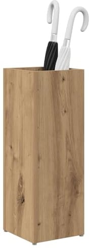 vidaXL Sonnenschirmhalter mit Speicher Artisan-Eiche 20 x 20 x 55,5 cm, Moderner Schirmständer aus Holzwerkstoff, Rechteckiges Design, Platzsparender Eingangs-Organizer, Praktische Aufbewahrungslösung