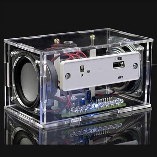 BPQiang DIY Elektronisches Kit Bluetooth Lautsprecher Musikspektrum Löten Übung LED Flash Display Projekt DIYB