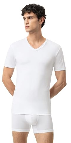 Mey Herren Drunterhemd - das Original Innovation, enganliegend, V-Neck, Kurzarm, Unsichtbar unter Hemden, Serie Business Class