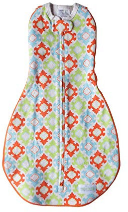 Woombie Grow with Me Baby-Wickeltuch, wandelbar, passend für 0-9 Monate, erweiterbar bis zu 18 Monate, Mandala Multi