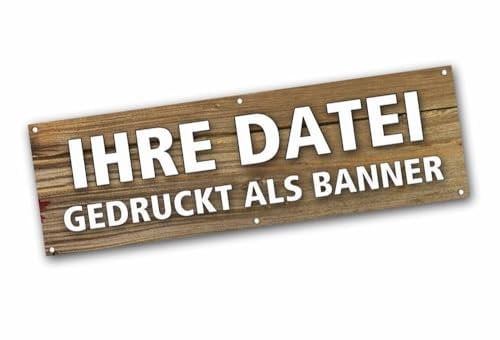 Poster38 PVC Banner von Ihrer Datei 150 x 50 cm inklusive Druck und Ösen
