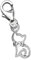 FANTASTIC NAILS COSMETIC COLLECTIONS Damen Katzen Charm Anhänger für Bettelarmband 925 Silber Karabiner A71o