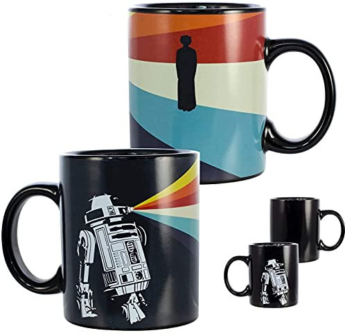 Star Wars R2-D2 Heat Reveal Leia 11oz Ceramic Coffee Mug