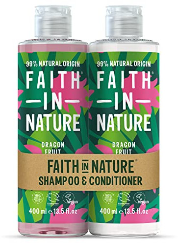 Faith In Nature Dragon Fruit Shampoo & Conditioner Bundle 400ml x2