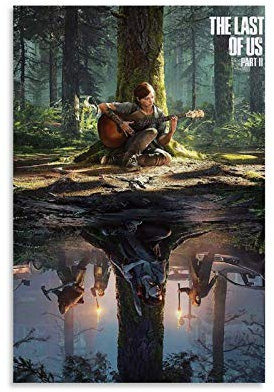 TOUKUI Poster Ellie The Last of US 2 Poster dekorative Malerei Leinwand Wandkunst Wohnzimmer Poster Schlafzimmer Malerei 20x30inch(50x75cm)