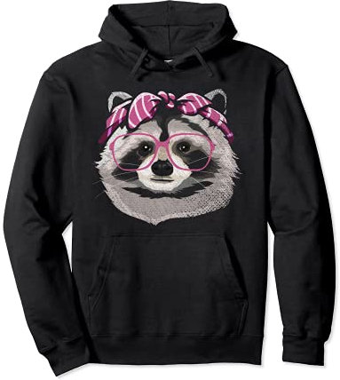 Trash Panda Waldbewohner Waldtier Süßes Bandana Waschbär Pullover Hoodie