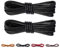 CCSOFTIME 2 Pares Cordones Redondos Encerados,Cortos Cordones Negros para Zapatos de Vestir Traje Oxford Botas,Cordoneras para Botines de Hombre Mujer Niños Adultos,Cordones Zapatos Vestir 60cm