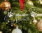 Personalised Dog Bone Memorial Christmas Bauble Puppy Pet Tree Decoration Xmas Gift Any Name Rememberance (Paw Prints)