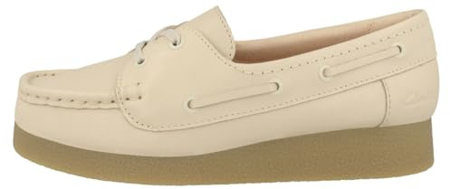 Clarks Damen Halbschuhe Wallabee EVO Sea Creme 38