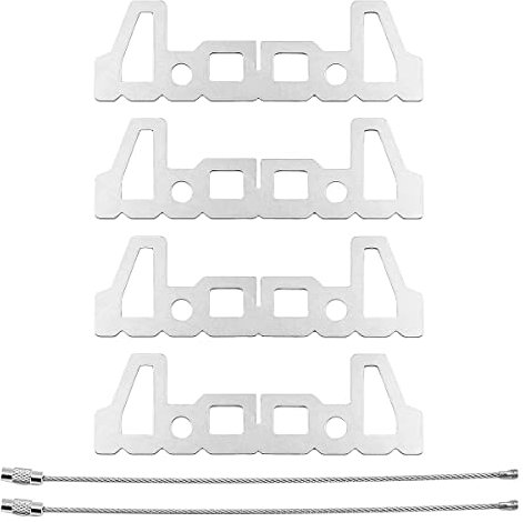 ANCLLO 2 STÜCKE Mini-Alkoholkocherhalter Edelstahlhalter für Alkoholkocher Trangia Kocher Campingtopf
