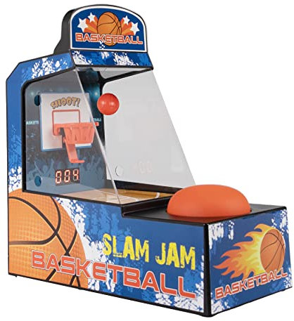 Silvergear® Mini Arcade-Basketballmaschine mit Musik | Retro Design Handheld Tragbare Basketball Spielekonsole | Basketball Automat Elektronische Automatische Score | Basketballspiel