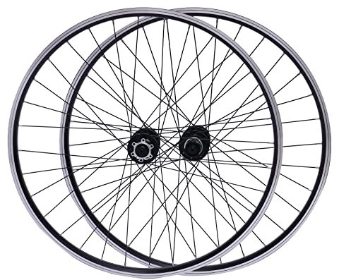 Mountainbike-Laufradsatz 29 Zoll, Aluminiumlegierung Felge Scheibenbremse MTB-Laufradsatz, Schnellspanner vorne hinten Räder Schwarzes Fahrrad Räder | Schwarz |