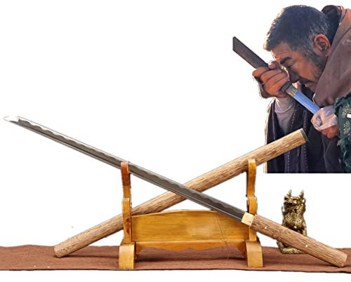 LQSMX sword Zatoichi Schwert 102CM Katana Handgeschmiedeter 1045 Stahl/scharf/Handgemachte Samurai Säbel