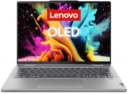 Lenovo Yoga 7 2-in-1 AI Laptop 14AHP9 | 14 WUXGA OLED Display | AMD Ryzen 7 | 16GB RAM | 1TB SSD | AMD Radeon 780M Grafik | Windows 11 | QWERTZ | Arctic Grau | Ink Pen | 3 Monate Premium Care