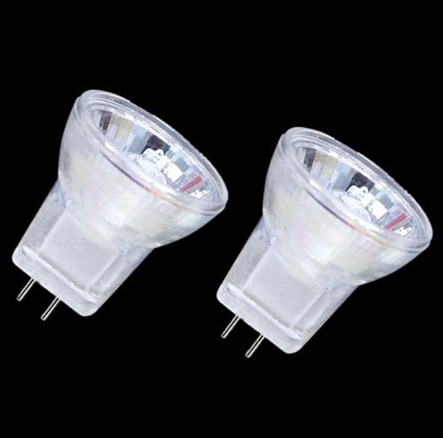 UGEFKMQ 2PC Mini Halogen Strahler Mr8 12V 5W 10W 20W 35W GU4 Halogen Spot Lampen Dimmbar Warmweiß 35W