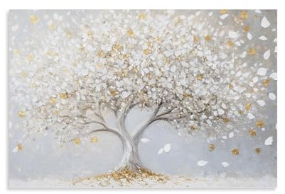 L'arbre de vie Impression Sur Toile L'art des arbres Image Sur Toile Tableau Mural Peinture À L'huile Minimalistes Art DecoSourision Pour La DécoSourision De La Maison, Toile 20x30inch(50x75cm)