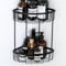 SAYAYO Corner Shower Caddy, 2-Tier Black Shower Basket Organiser SUS304 Stainless Steel Bathroom Corner Shelf Storage Shelves