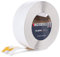 HOLZBRINK Battiscopa adesivo in PVC 50x20mm, 20 m | Bordino per top cucina, zoccolino battiscopa per mobili | Profilo angolare PVC | Colore: bianco