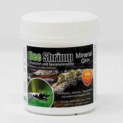 SaltyShrimp Bee Shrimp Mineral GH+ | 110g – Mineralsalz, speziell für Bienen-, Hummel- und Tigergarnelen entwickelt. Anhebung der Gesamthärte des Wassers