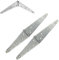 5X Pairs of 4 Heavy Duty Strap Hinges - Zinc Plated Gate/Ladder/Shed Tee Hinges