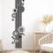 GRAZDesign Wandtattoo Retro Banner | Kreise Vintage Wandaufkleber Wohnzimmer, Schlafzimmer, Flur | Wandbanner Wand Dekoration als Aufkleber, 219x50cm, 071 grau