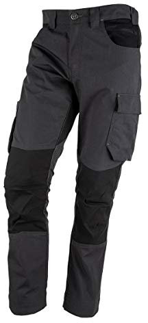FORSBERG Braxa Arbeitshose mit DuraMotion® Stretchzonen und verstärkten Kniebereich, Farbe:anthrazit/schwarz, Größe:56