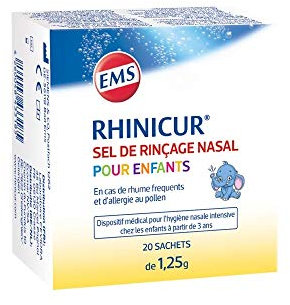 Rhinicur Nasenspülsalz Kinder Beutel, 20 Stück