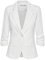 fransa FRZablazer Damen Blazer Kurzblazer Jacke mit Stretch Geraffte Ärmel mit Taschen, Größe:XL, Farbe:Antique (60010)