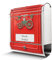 banjado® Briefkasten Edelstahl personalisiert Motiv Postkasten Nostalgie 38x43x12cm & 2 Schlüssel - rostfreier Edelstahl Briefkasten mit Zeitungsfach - Postkasten A4 Einwurf inkl. Montagematerial