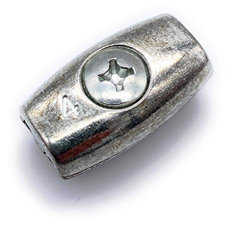 10 Stk. Drahtseilklemme Eiform Ø 4 mm [ Größe Wählbar 2-6mm] Seilklemme für Drahtseile aus Stahl Verzinkt (Stahl, verzinkt, 4mm)