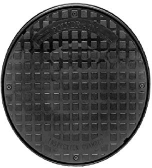 320mm Manhole Inspection Chamber Round Cover & Frame - Underground Drainage