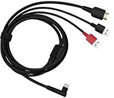 HUION 3-in-1 Typ-C-Kabel für Huion KAMVAS 12 13 16(2021) Drawing Mornitor mit HDMI, Strom- und USB-Kabel im Lieferumfang enthalten