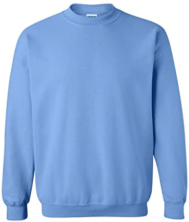 Gildan Fleece Crewneck Sweatshirt, Style G18000, Carolina Blue), S