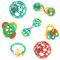 Bright Starts, Schnuller & Shakers 7 Stück Geschenk-Set - BPA-frei Baby Rasseln, Beißringe und Kinderwagen Spielzeug, Unisex, Neugeborene+, 13079