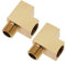 Create idea 2 Stück Winkeladapter M10x1 T-Verteiler Öldrucksensor T-Stück Stecker Öldruckmesser Adapter M10x1 Stecker auf 2 M10x1 Buchse Adapter Messing