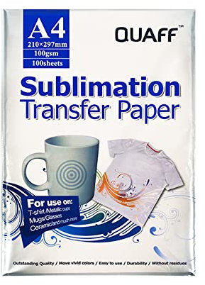 Sempoda 100 Blatt Sublimationspapier, 8,3 x 11,7 Zoll A4 Wärmetransferpapier für jeden Tintenstrahldrucker, Sublimat-Transferpapier für DIY T-Shirt Mauspad Handyhülle Becher Tasse Flasche
