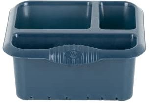 Large High Grade Plastic Sink Tidy Cutlery Drainer Cutlery Holder Caddy (Navy Blue)