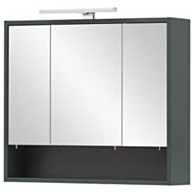 Schildmeyer Kent Spiegelschrank 151134, waldgrün, 70 x 16 x 64,2 cm