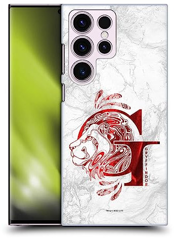Head Case Designs Offizielle Harry Potter Gryffindor Aguamenti Deathly Hallows IX Harte Rueckseiten Handyhülle Hülle Huelle kompatibel mit Samsung Galaxy S23 Ultra 5G