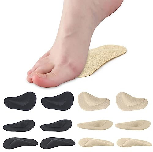 Fezf 6 paia plantare piede piatto,plantare ortopedico,plantari ortopedici piede piatto,Morbido e confortevole, allevia il dolore e la pressione, si adatta a tutti i tipi di scarpe