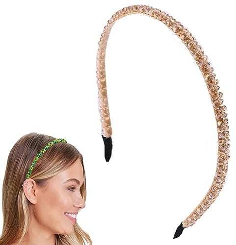 Traziewell Women Girls Headband Fashion Sparkle Crystal Rhinestone Headbands Beaded Hair Hoop 1909